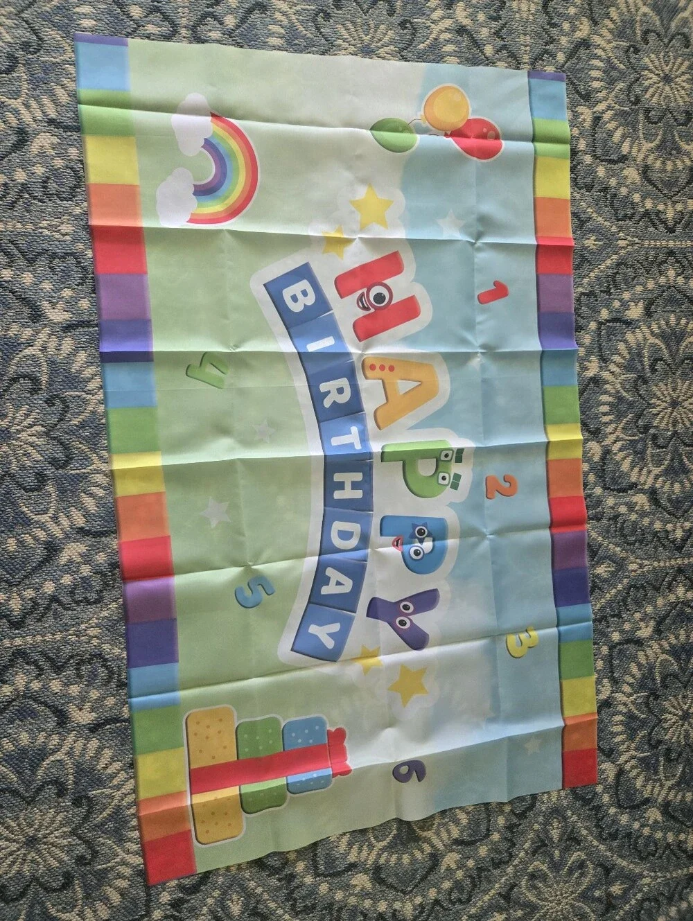 Happy Birthday Kids Party Backdrop - Multicolor